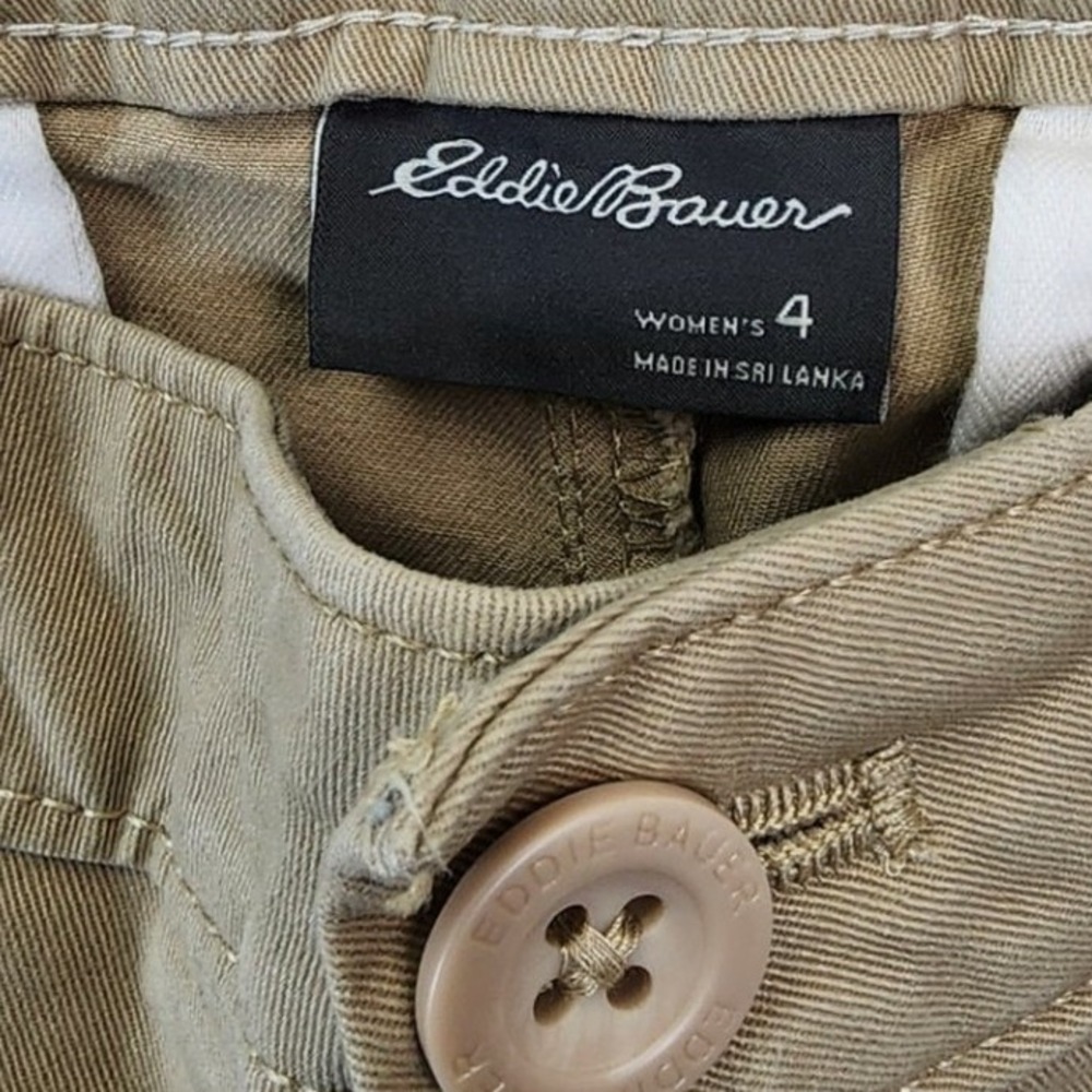 Eddie Bauer 4 Khaki Legendwash Stretch Boyfriend Chino Pants Prep Outdoor Casual - Picture 11 of 11